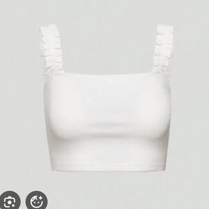 Aritzia White Firecracker Tank